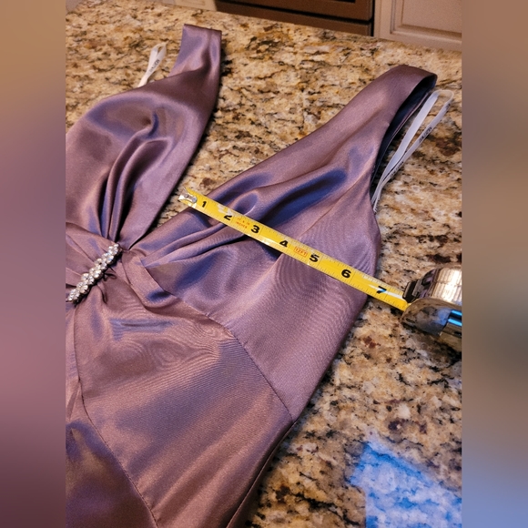 Nightway Collections Grey Gown with Trail - Picture 11 of 12